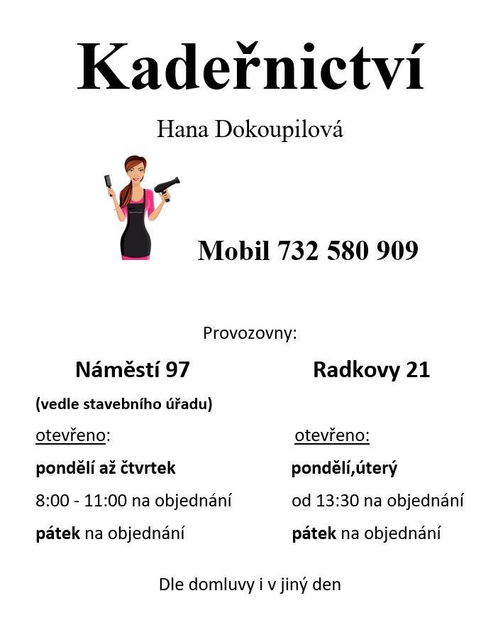 provozní doba Dřevohostice, Radkovy