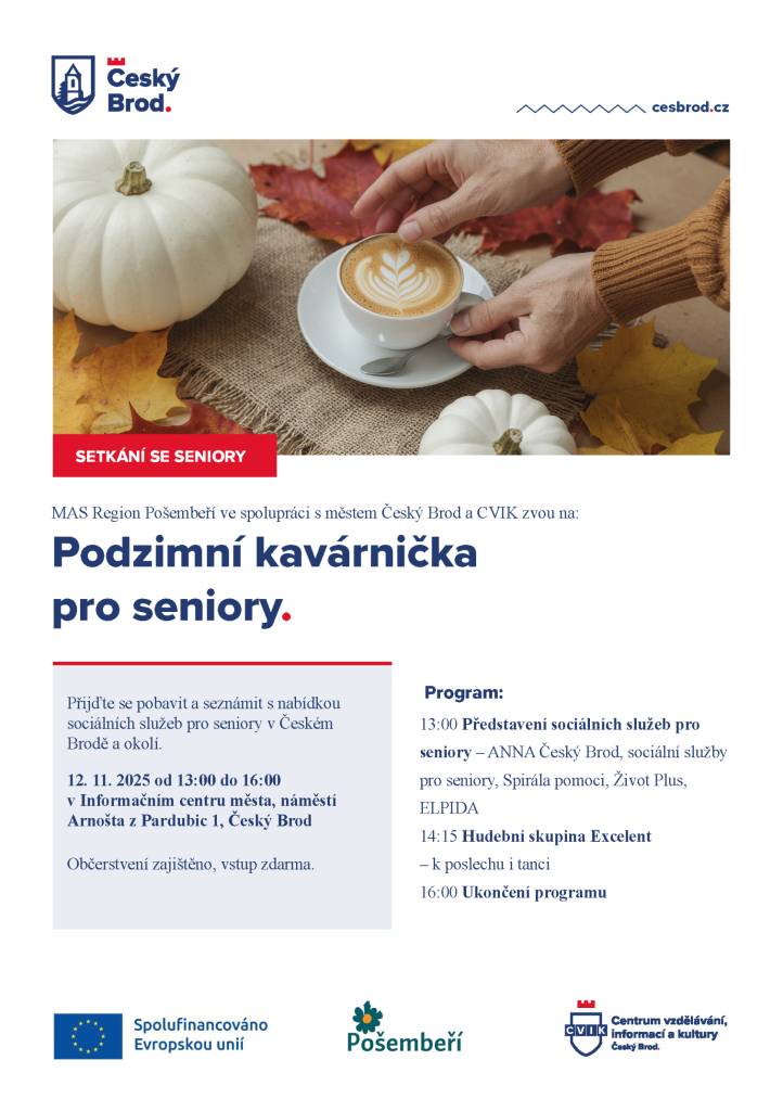 Představení sociálních služeb pro seniory v Českém Brodě a okolí.
