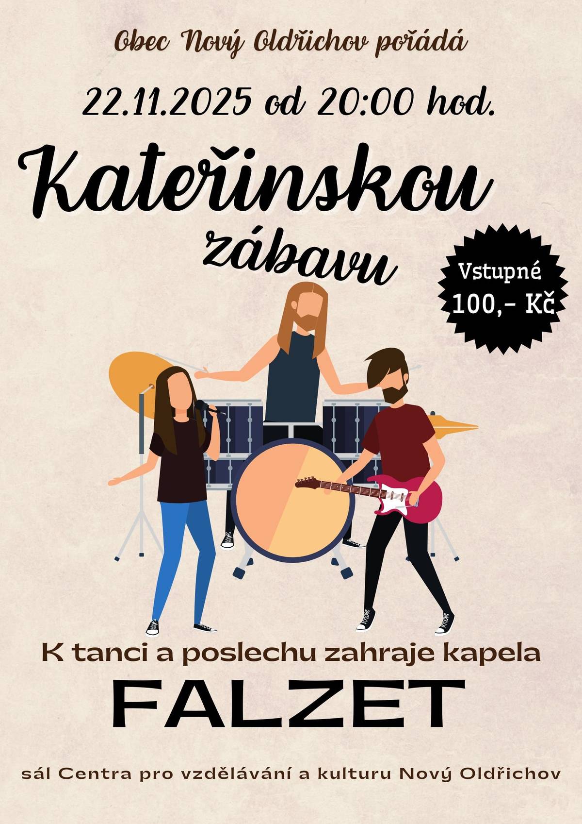 Přijďte si užít večer plný hudby, tance a přátelské atmosféry 💃