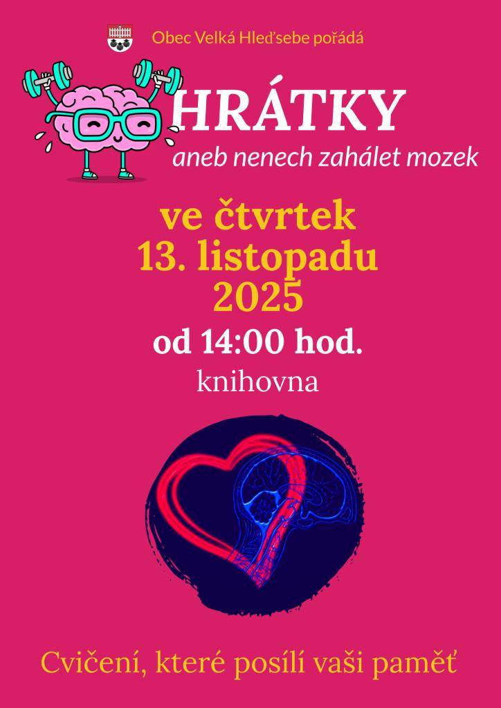 13. listopadu 2025 od 14 hodin v obecní knihovně.