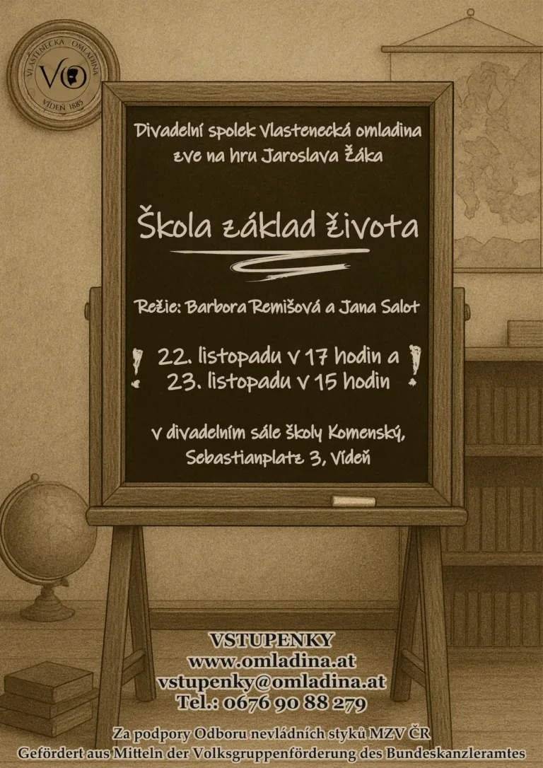 Vážení občané, Spolek hlubockých hasičů pořádá výlet do předvánoční Vídně s divadelním představením (muzikál "Škola základ života", Divadelní spolek Vlastenecká omladina), jehož filmovou verzi jistě znáte. Zájemci kontaktujte Luďka Chlupa (ludek.chlup@seznam.cz). Více informací o výletě najdete v přiloženém pdf.