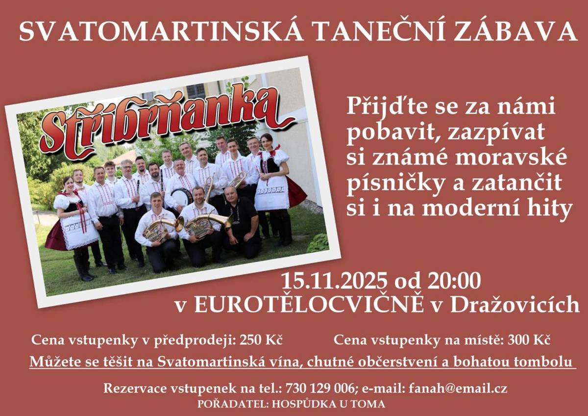 Svatomartinská taneční zábava Dražovice
