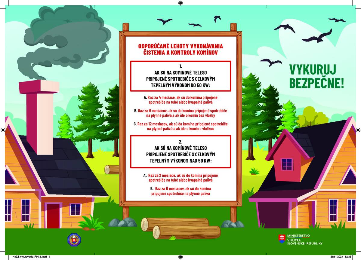 Okresné riaditeľstvo Hasičského a záchranného zboru v Piešťanoch v zmysle § 21, písm. l) zákona č. 314/2001 Z. z. o ochrane pred požiarmi v znení neskorších predpisov poskytlo edukačné obrazové materiály týkajúce sa nadchádzajúceho vykurovacieho obdobia. Množstvo vzniknutých požiarov v uvedenom období je do veľkej miery ovplyvnené ľudským faktorom a úzko súvisí so všeobecne nízkou mierou právneho vedomia a z neznalosti povinností na úseku ochrany pred požiarmi. Na základe uvedeného, Okresné riaditeľstvo Hasičského a záchranného zboru v Piešťanoch v rámci preventívno-výchovnej činnosti pripravilo edukačné obrazové materiály určené širokej verejnosti.