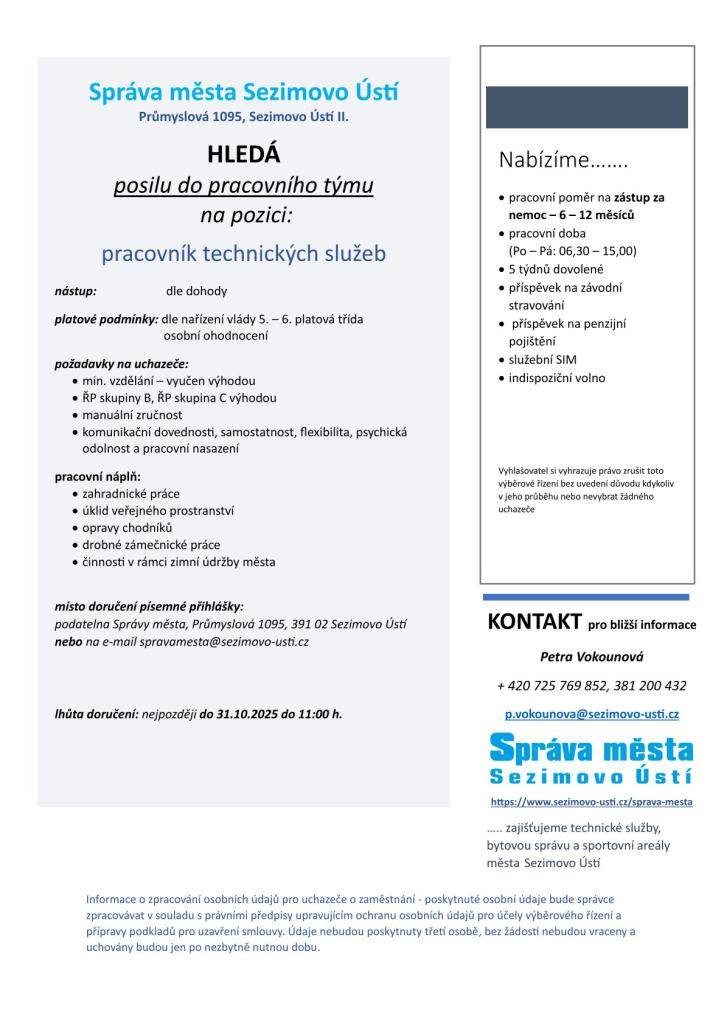 pracovník technických služeb