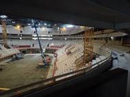 Prostory aktuálně rozestavěné T-Mobile ARENA v prostorách brněnského výstaviště