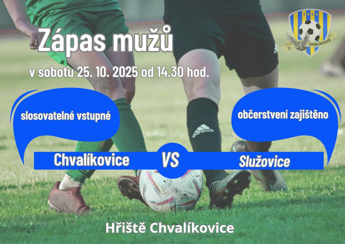 Přijďte v sobotu 25. října od 14:30 podpořit mužstvo mužů v dalším domácím utkání!
