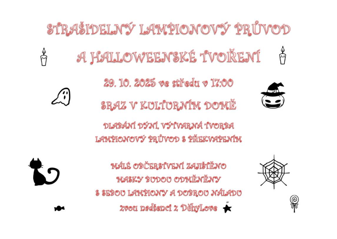 Zveme Vás na tradiční lampionový průvod