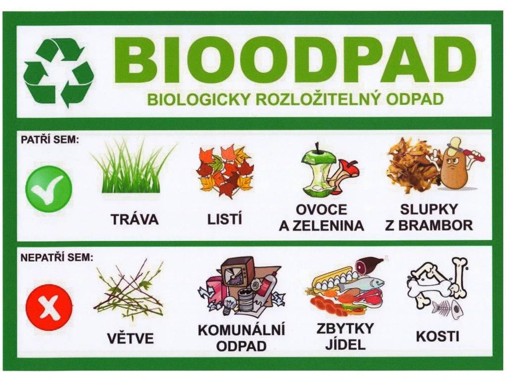 Změna termínu svozu bioodpadu a změna otevíracích hodin na sběrném dvoře.