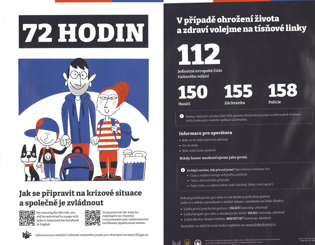 Jak zvládnout tři dny bez základních služeb? Když přestane dočasně fungovat elektřina, voda nebo obchody, není to nic příjemného. S touto příručkou ale budeme připraveni. Najdeme v ní praktické tipy a seznamy věcí, které se nám budou hodit. Příprava zabere jen pár hodin, ale může nám ušetřit spoustu starostí.