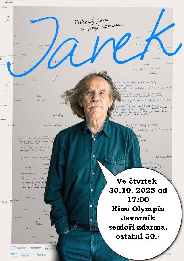 Srdečně zveme všechny seniory z Javorníku na film o Jaromíru Nohavicovi. Senioři zdarma, ostatní 50 Kč.