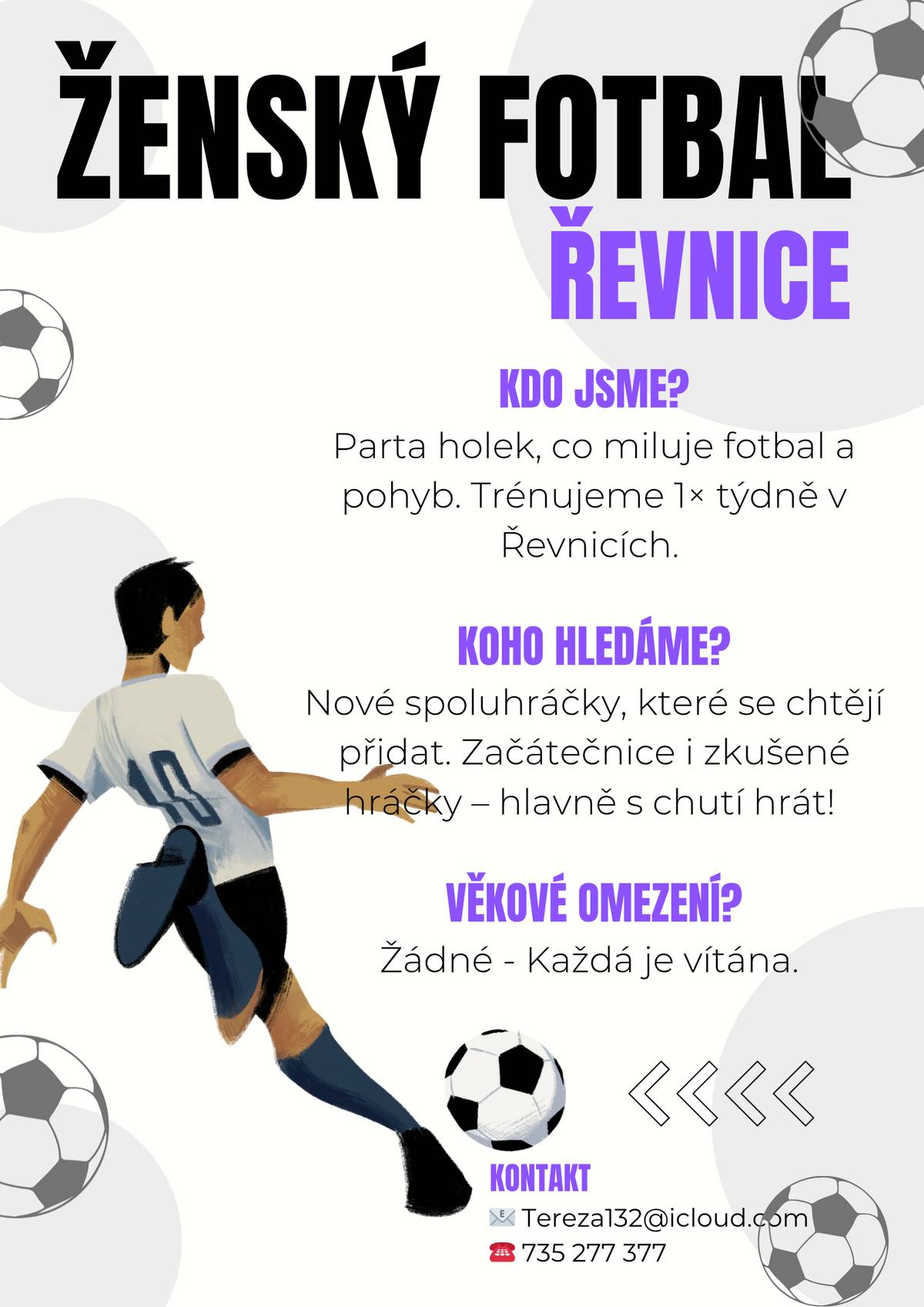 Ženský fotbal v Řevnicích - nábor