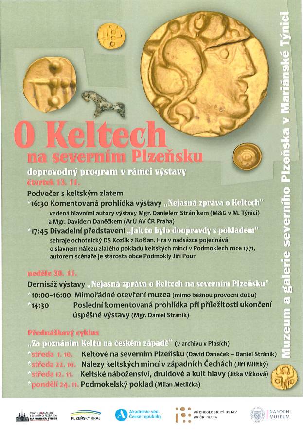 Přednášky se konají vždy od 17 hodin ve Státním okresním archivu Plzeň-sever se sídlem v Plasích, Stará cesta 558, 331 01 Plasy.