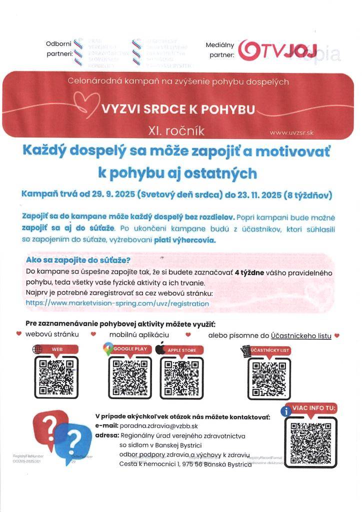 Celonárodná kampaň na zvýšenie pohybu dospelých