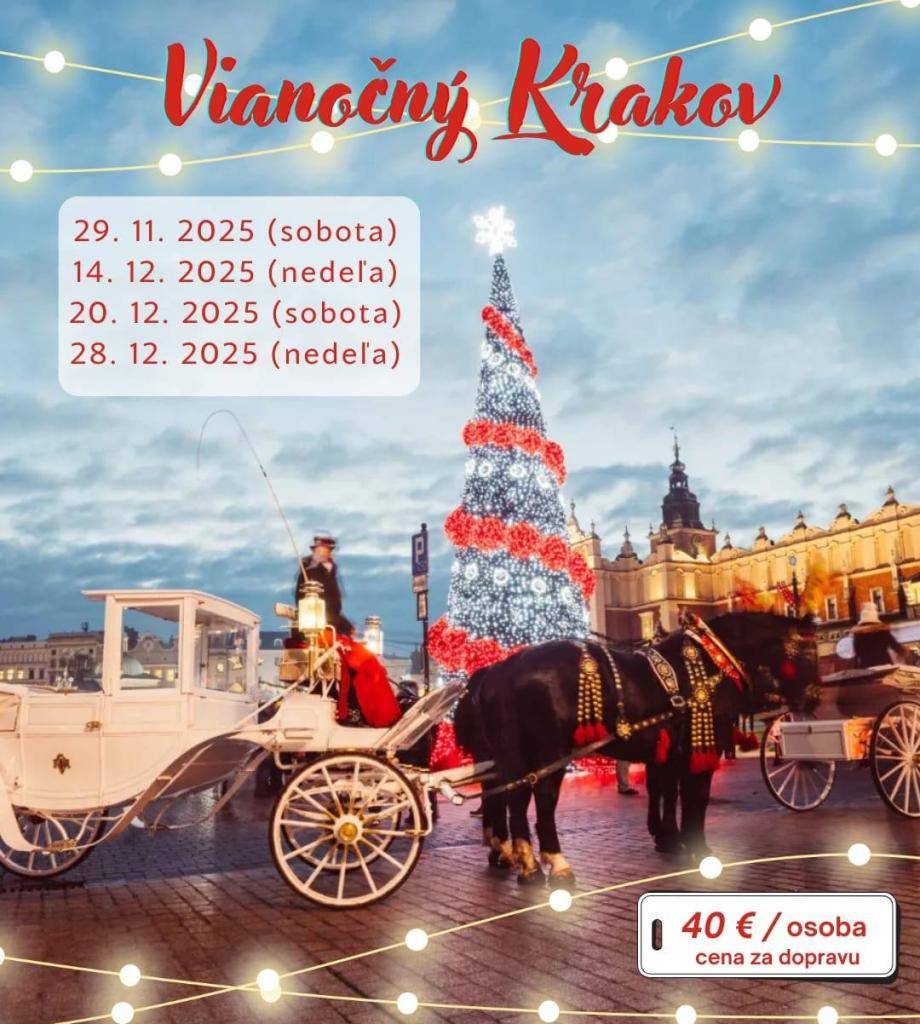 Zájazd na vianočné trhy do Krakova