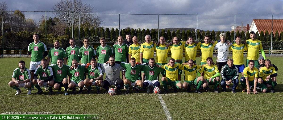 Fotogaléria nielen z priateľského zápasu FC Buldozér - Starí páni Kálnica, 25. október 2025, na tomto odkaze.