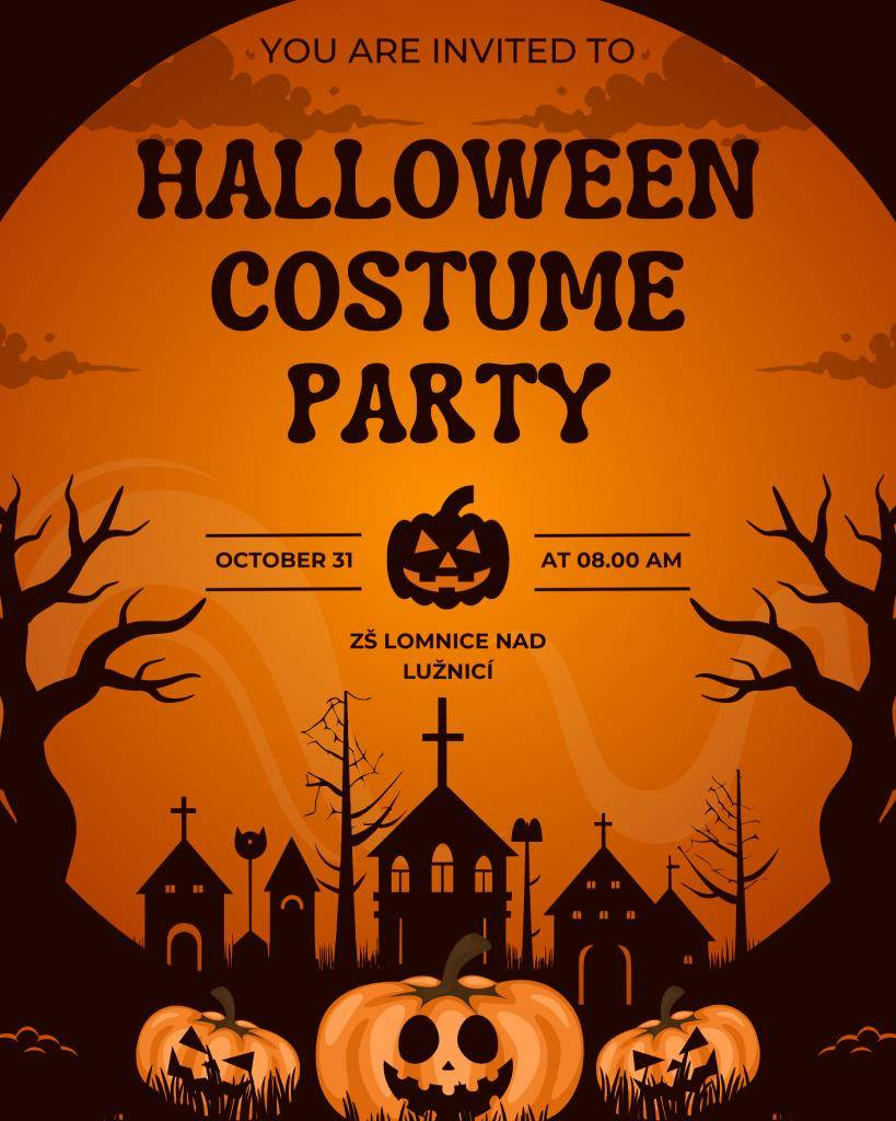 Tradiční halloweenské dopoledne v naší škole!   Přijď si užít kouzelné a trochu strašidelné dopoledne plné zábavy, kostýmů a halloweenských dobrot!    Kdy: pátek 31.10. dopoledne  Kde: naše škola