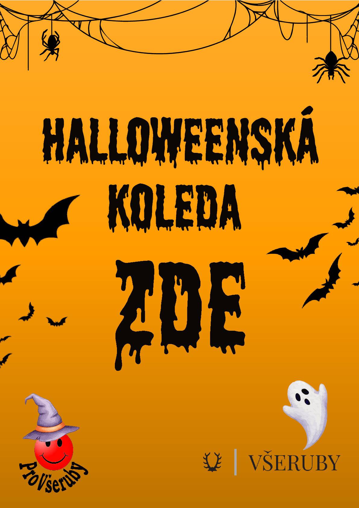 Milí sousedé, naši malí spoluobčané Vítek Vančura a Míša Čiliak nás inspirovali a navedli k tomu, abychom zorganizovali  halloweenskou koledu pro děti – podle tradice „Trick or Treat“. A tak ve spolupráci s jejich maminkami přinášíme naši historicky první Halloweenskou koledu ve Všerubech. Děti budou moci v podvečer 31. října 2025 (17:00-19:00) procházet městem, zazvonit u označených domů a vykoledovat si od Vás drobné sladkosti. 🎃🍬 Aby děti věděly, kam mohou jít, prosím označte svůj dům speciální cedulkou a přidejte se do společné sdílené mapy zapojených domů: 🕸 Jak se zapojit: 1)      Napište nám adresu a jak Vás máme nazvat (Strašidelný dům, atd…) do středy 29. 10. 2025 do 18 hodin na email hani.vancurova@gmail.com, přidáme Vás do sdílené mapy. 2)      Označte svůj dům připravenou cedulkou, aby děti poznaly, že se mohou zastavit. Cedulka k vytištění Vám bude zaslána odpovědí na email nebo je k vyzvednutí na městském úřadě. 3)      Mějte připravené drobné sladkosti pro koledníky. Nebo jim připravte strašidelný úkol. Svůj dům můžete i strašidelně ozdobit. Fantazii se meze nekladou! 4)      Rozdávat dobroty může kdokoliv (není podmínkou mít malé děti). Prostě, pokud chcete mít doma strašidelné koledníky, přihlaste se a oni přijdou J.   👧 Pro děti: Děti se mohou vydat na koledu jen k domům označeným v mapě👉 MAPA (https://1url.cz/@mapahalloween) a speciální cedulkou. Podmínkou je také pořádně strašidelná maska! 👻👺🧟🧟 Bez kostýmu vám sladkosti nikdo nevydá. Buďte prosím ohleduplní, nezvoňte tam, kde není označení. Doplňující informace: ·         Není nutné se zapojit. Čím víc domů bude zapojeno, tím větší výběr budou děti mít. ·         Prosíme, nedávejte dětem peníze. Potěšte je malou sladkostí/drobností. ·         Sdílená mapa bude aktualizována postupně. Aktuální verze bude hotová těsně před konáním akce. Tedy v pátek 31. 10. 2025 v 17 hodin. Zapojené domy do akce jsou v mapě označeny modrým puntíkem. Sdílená mapa: (https://1url.cz/@mapahalloween)