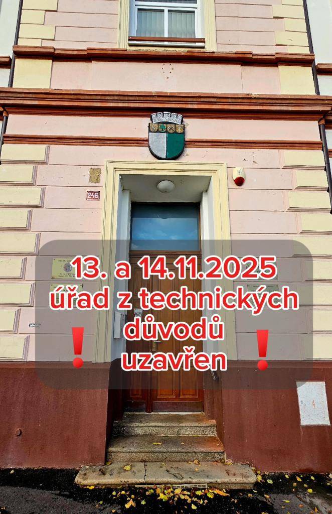 13. a 14.11. bude Městský úřad uzavřen.