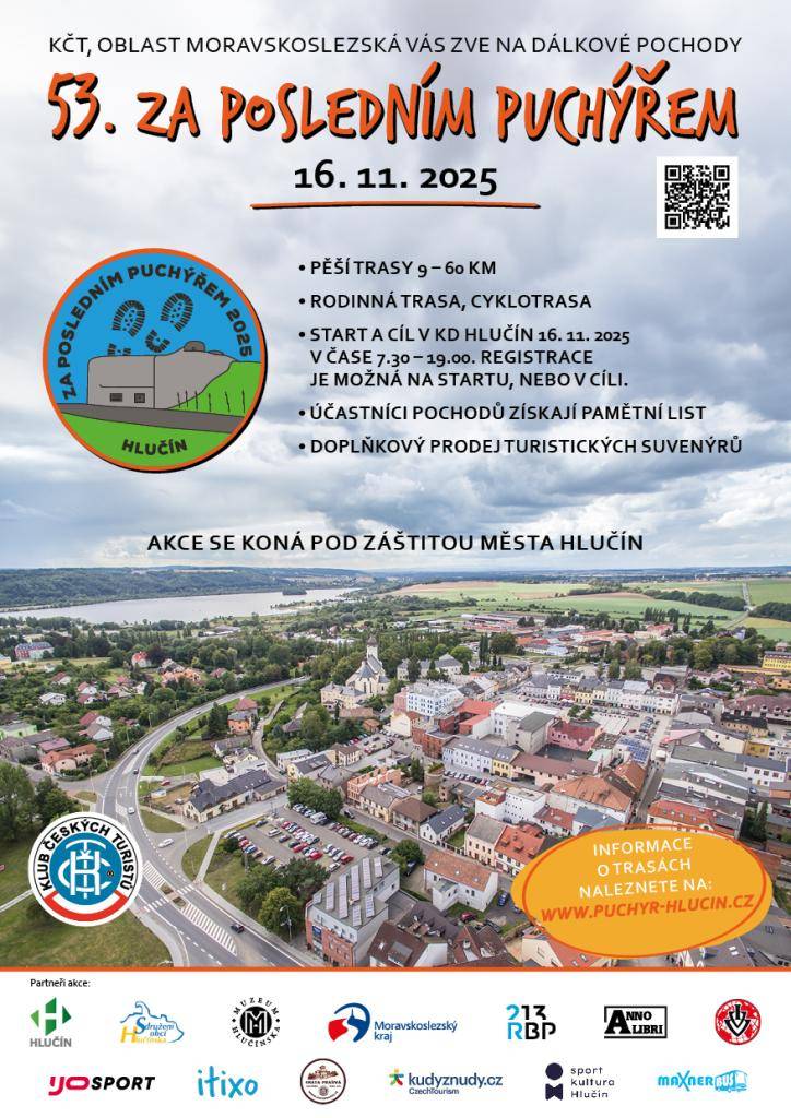 Turistický sraz Za posledním puchýřem v neděli 16. listopadu v Hlučíně