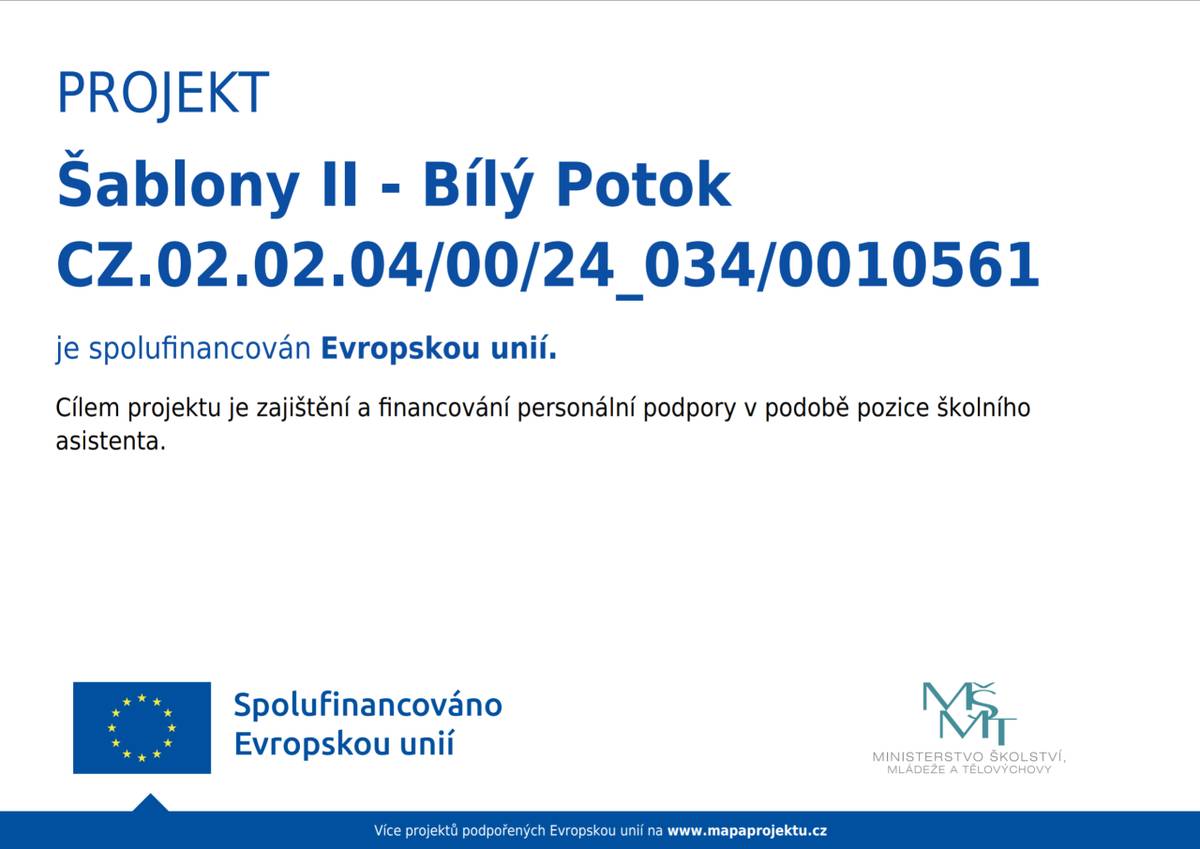 aše škola se opět dostala do projektu Šablony 2