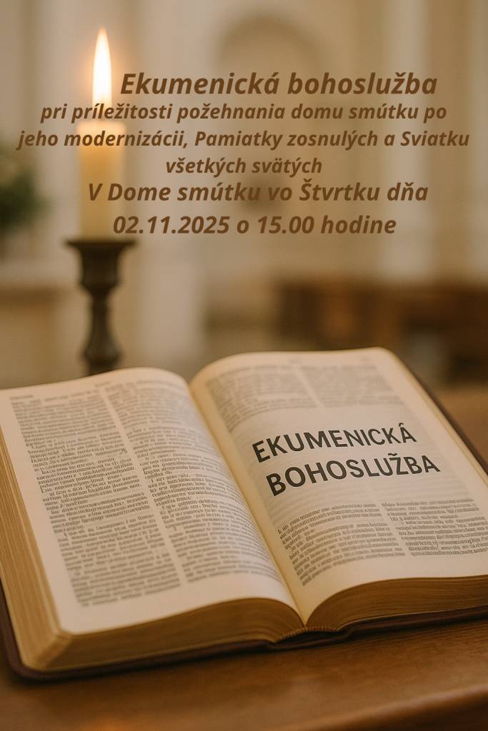 ekumenická bohoslužba v dome smútku vo Štvrtku