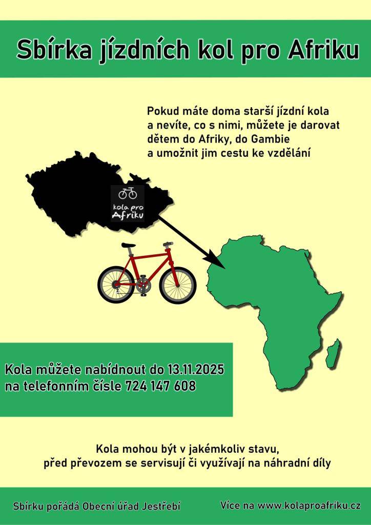 Kola můžete nabídnout do 13.11.2025 na telefonním čísle 724 147 608