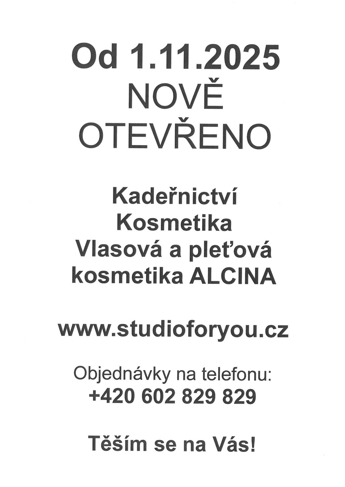 Kadeřnictví, kosmetika, vlasová a pleťová kosmetika ALCINA