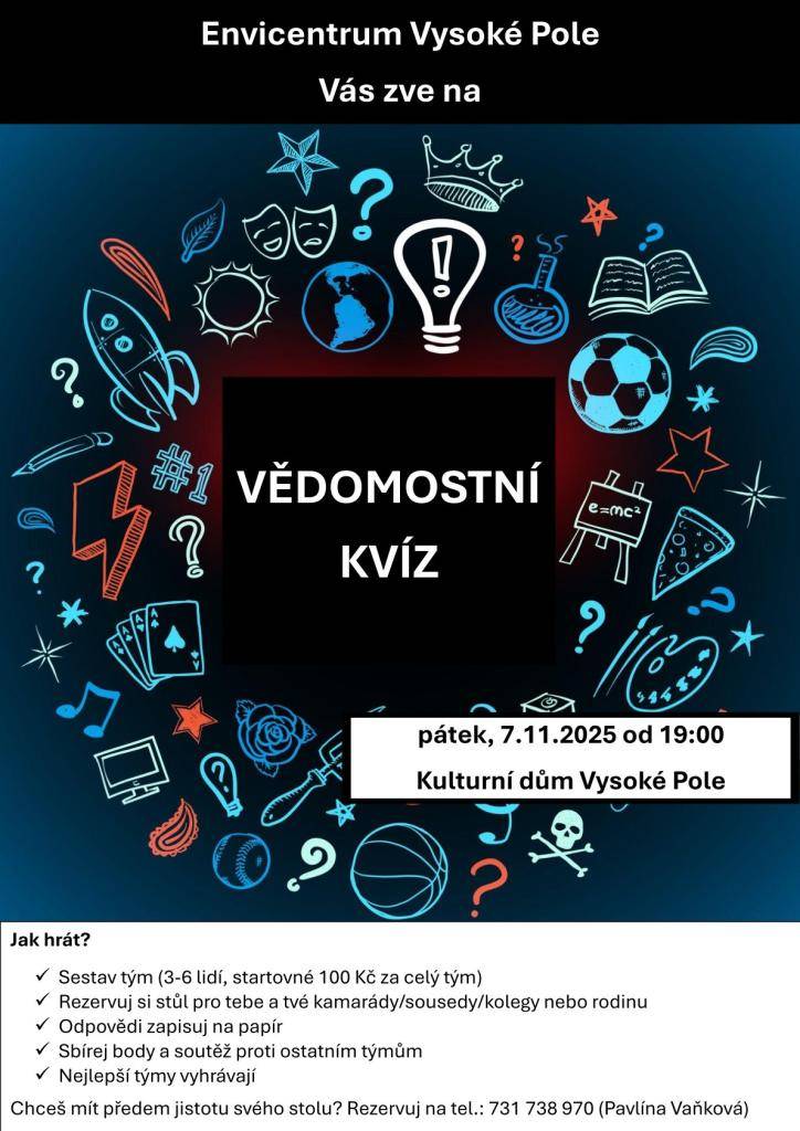 7.11.2025, v 19:00, Kulturní dům Vysoké Pole