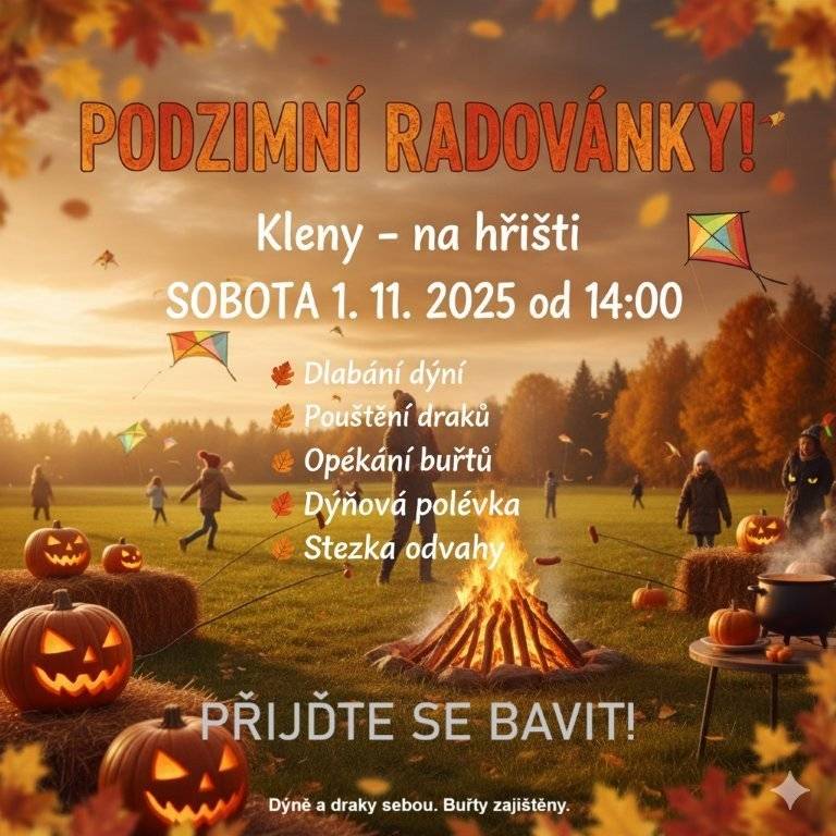 Vážení přátelé, dnes přinášíme pozvánky na listopadové akce: 👉 podzimní radovánky v místní části Kleny 👉 setkání s důchodci v Orelně 👉 rozsvěcení obecního betlému u OÚ a předvánoční zpívání u Orelny 👉 divadelní představení v obci Pohoří Přejeme pohodové podzimní dny🍂. #obecprovodovsonov #aktuality