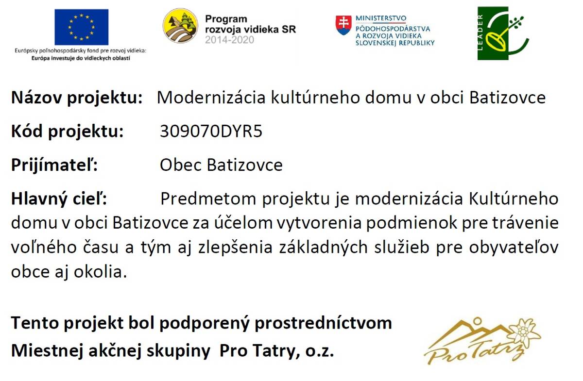 Prvá snaha o rekonštrukciu kultúrneho domu sa začala podaním žiadosti dňa 20. januára 2020.