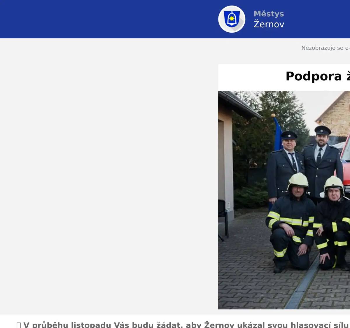 🔥 V průběhu listopadu Vás budu žádat, aby Žernov ukázal svou hlasovací sílu! 😄💪Tady je první anketa na podporu našich hasičů 🚒❤️Podpořme náš Sbor dobrovolných hasičů! 🙌👏Naše zásahová jednotka je připravena kdykoli Vám pomoci! 🚨🤝.Hlasujte ZDE: https://nachodsky.denik.cz/zpravy_region/anketa-nejpopularnejsi-dobrovolni-hasici-na-nachodsku-2025.html?fbclid=IwY2xjawNyh6dleHRuA2FlbQIxMQBicmlkETF0c3B2TVZ1QVMzODJQMTZoAR6WStJyMEVEuo9Env0eddrEU5dScmj_lWefCt5533lFjFWYUDnWVXPKr_HkBA_aem_f44vsUqcNSbmHCb7PopkxQ