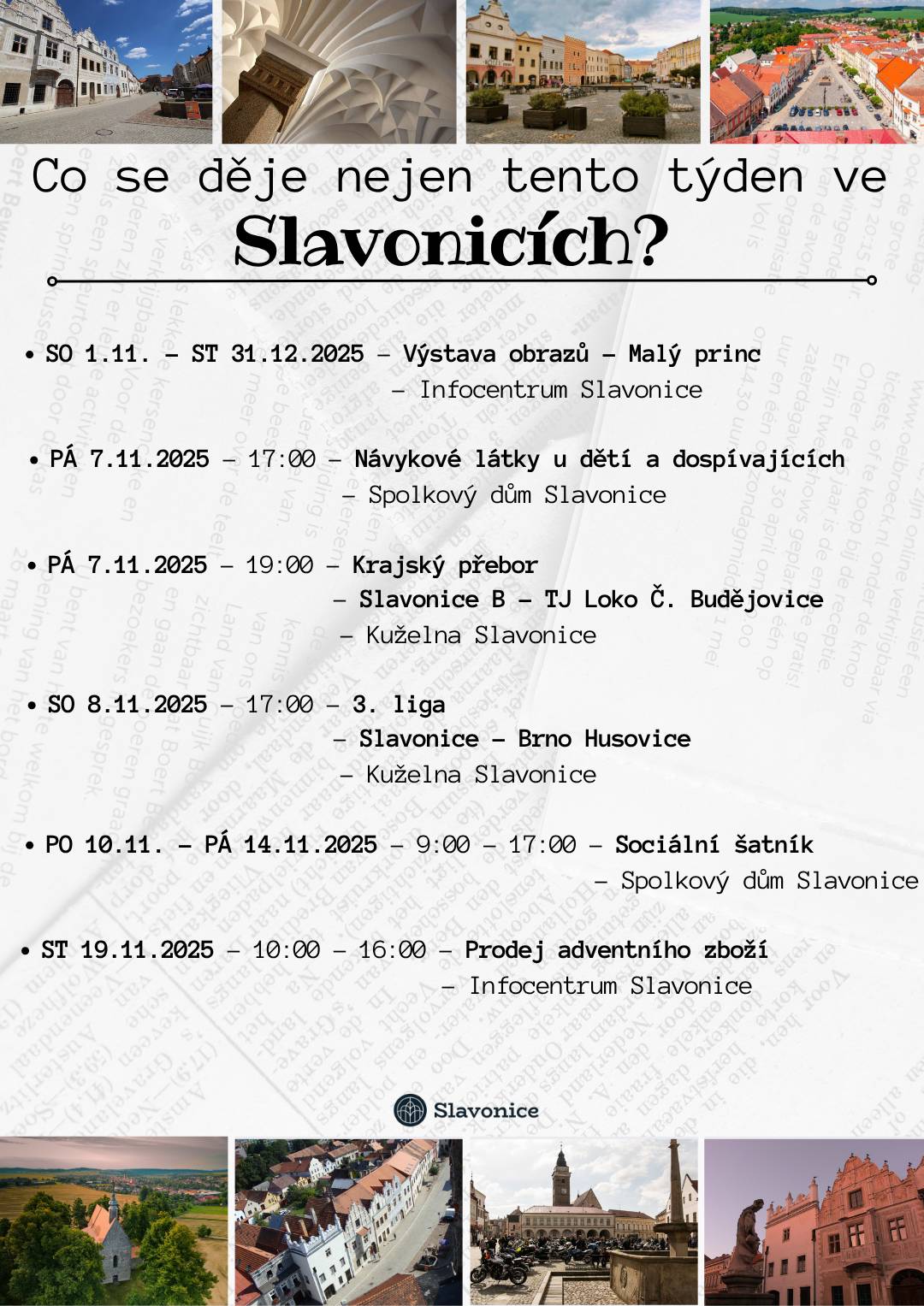 Co se děje nejen tento týden ve Slavonicích?