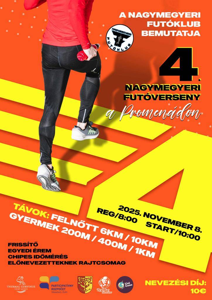 Srdečne pozývame všetkých nadšených bežcov 8. novembra 2025 na Promenádu.