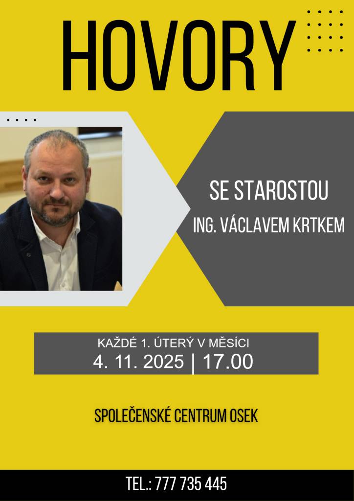 Přijďte diskutovat o dění ve městě