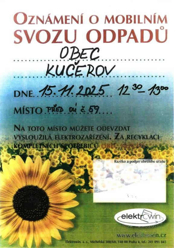 Svoz nebezpečného odpadu a elektrozařízení