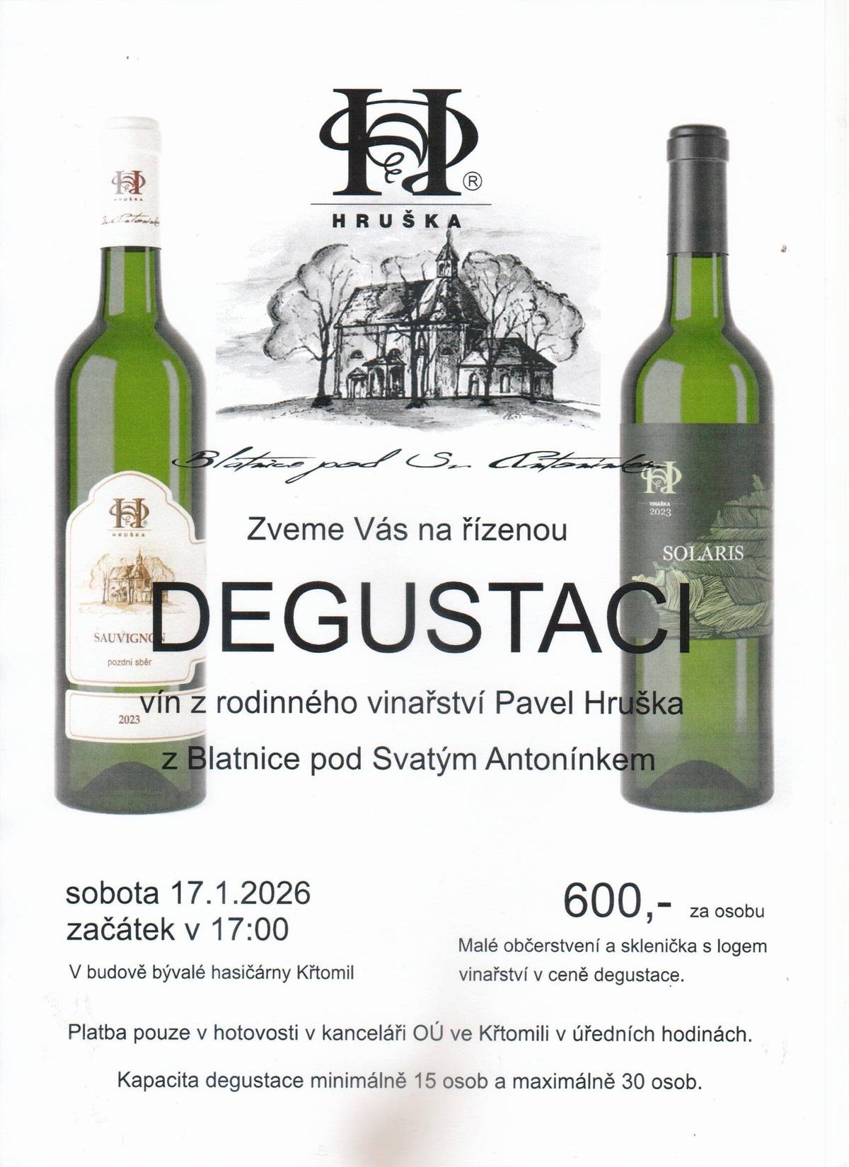 Sobota 17.1.2026, na akci je třeba se dopředu nahlásit.