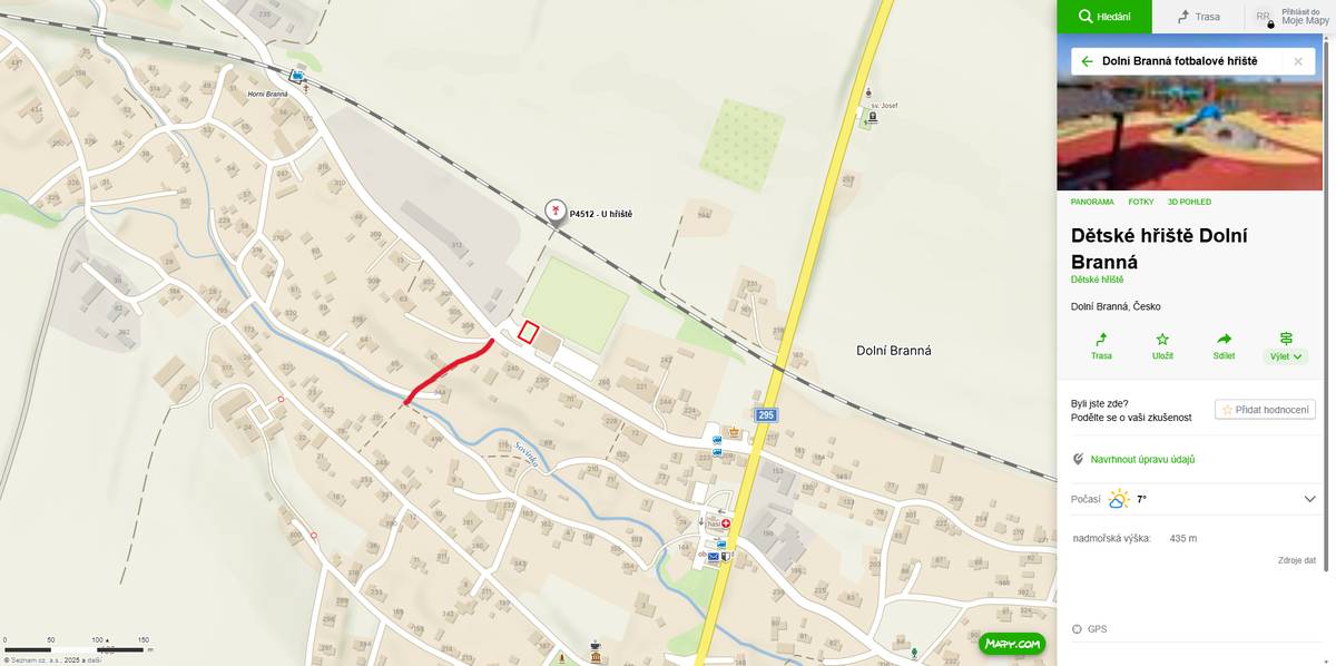 Informujeme o dočasném uzavření pěšinky od fotbalového hřiště k potoku Sovinka díky zemním pracem. Pěšinka uzavřena od 03. do 05. 11. 2025. Děkujeme za pochopení, OÚ Dolní Branná.