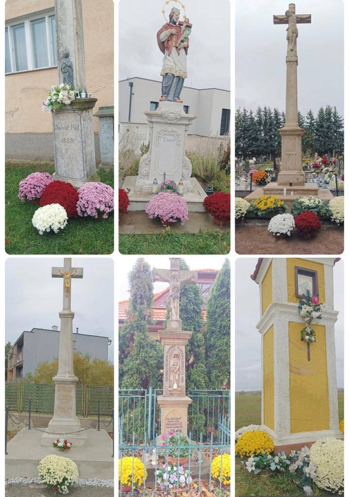 Obecný úrad Zvončín, srdečne ďakujem p. Kosnáčovi za darovanie chryzantém, ktorými sme skrášlili okolie našich krížov.