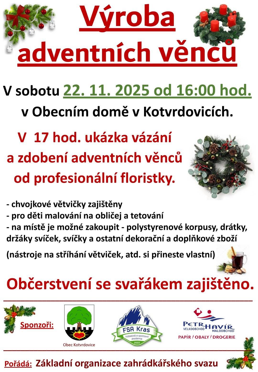 Obecní dům - 22.11.2025 od 16 hodin.