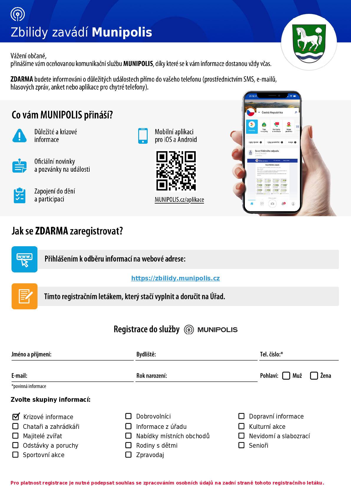 Toto je zkouška systému Munipolis.   Navrkal