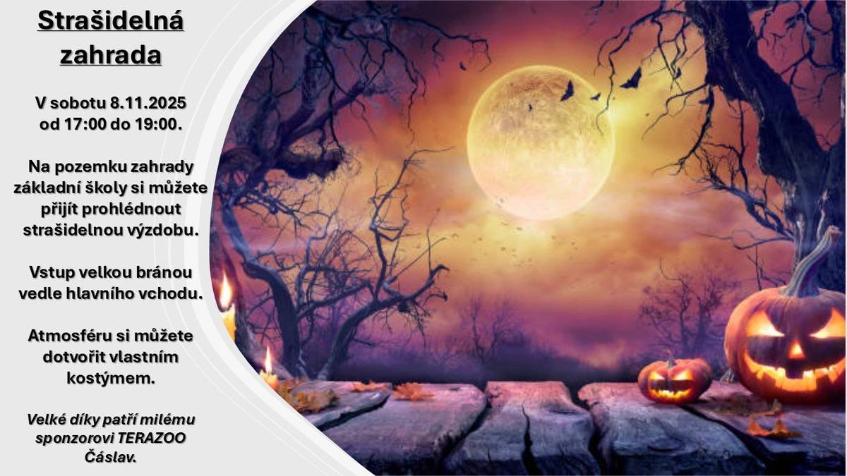 V sobotu 8.11.2025 od 17:00 do 19:00hod.👻👻👻