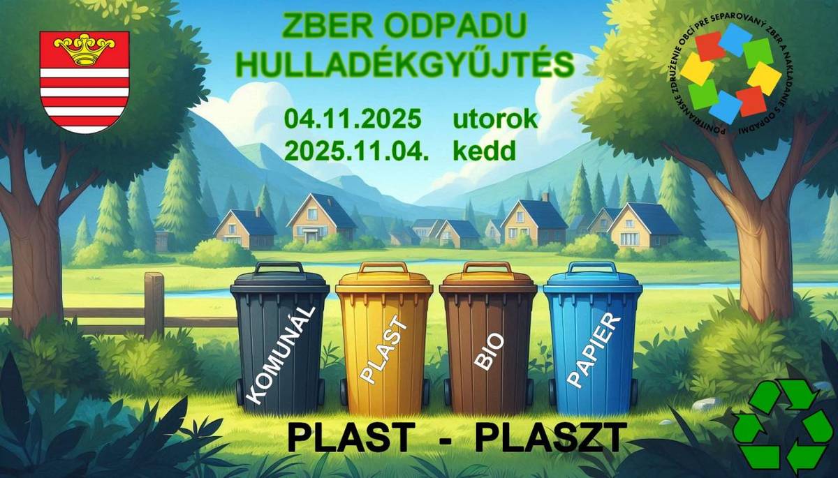 Vývoz odpadu - Hulladékgyűjtés