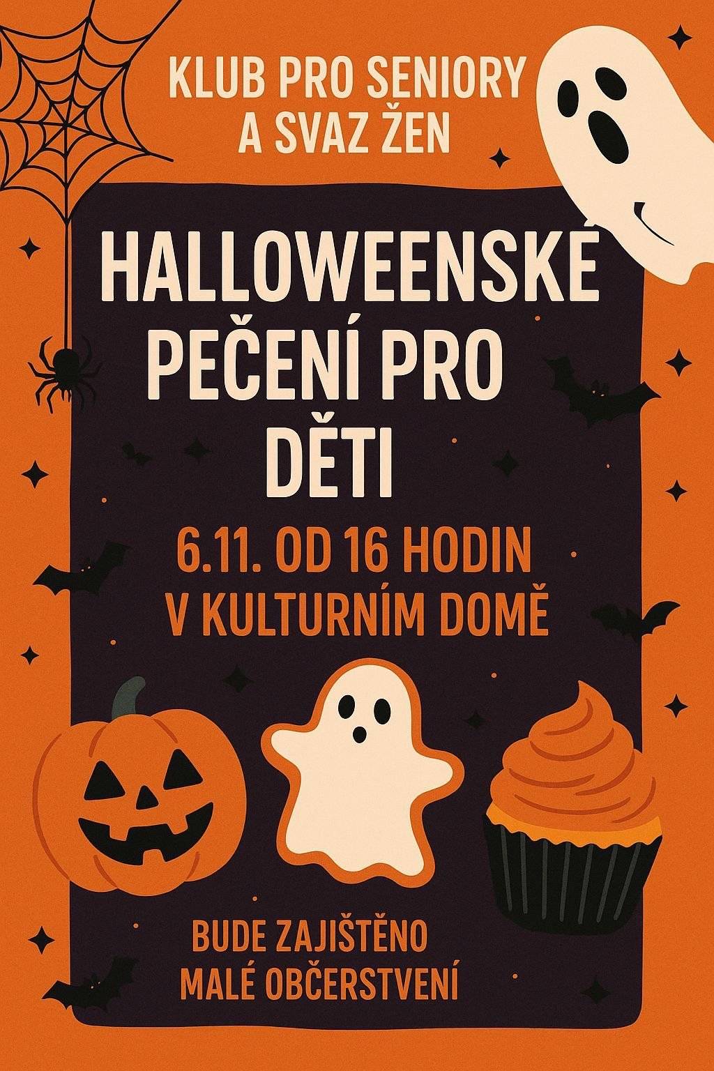 Kdy? Ve čtvrtek 6.11.2025 od 16 hodin v Kulturním domě v Novém Kostele. Pomůcky a malé občerstvení je hrazeno z rozpočtu obce.