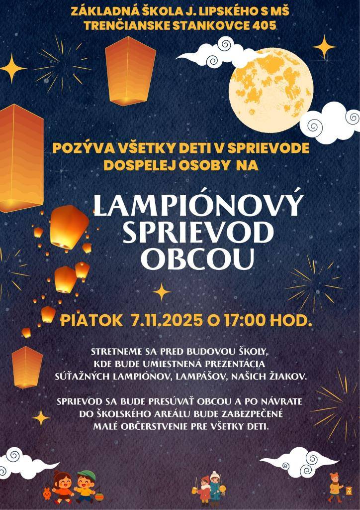 piatok 7.11. 2025 o 17.00hod.
