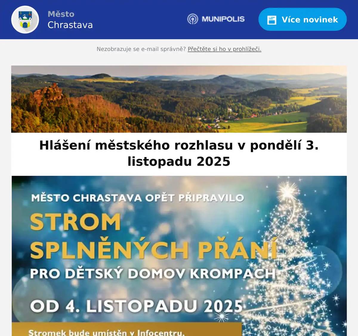 ČEZ oznamuje odstávku el. energie dne 5. listopadu 2025 od 7:30 do 11:30 hod. na Střeleckém Vrchu č.p. 406,537,682-687,700-709,714,715,720,721. U firmy Havelka uhelné sklady máte poslední možnost objednat uhlí, brikety a koks za nízké letošní ceny. Levnější už to nikdy nebude. Volejte ihned firmu Havelka uhelné sklady na telefon 602 489 489.