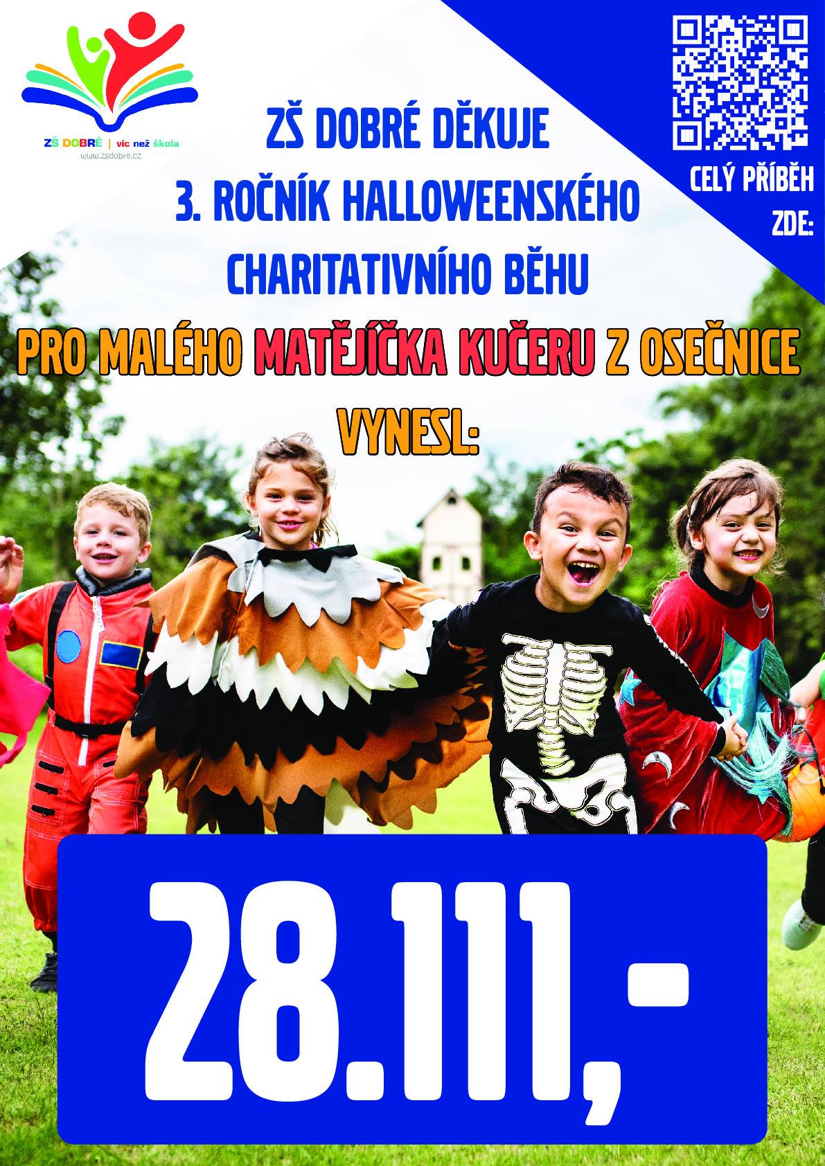 Děkujeme VŠEM, kdo se zúčastnil a přispěl k celkové částce 28.111,- Kč!! Zároveň děkujeme všem pořadatelům, kteří se postarali o jeho organizaci!!