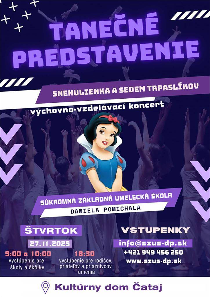 Dňa 27. novembra 2025 sa v Kultúrnom dome Čataj uskutoční vzdelávací koncert, na ktorom vystúpia žiaci Súkromnej základnej umeleckej školy. Koncert je venovaný rodičom, priateľom a priaznivcom umenia.