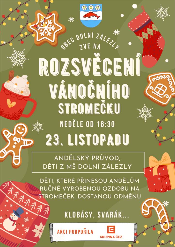 Srdečně vás zveme v neděli 23. listopadu od 16:30 na tradiční rozsvícení vánočního stromku