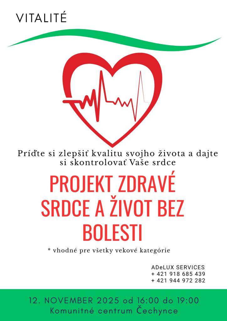 Príďte sa dať vyšetriť zadarmo.