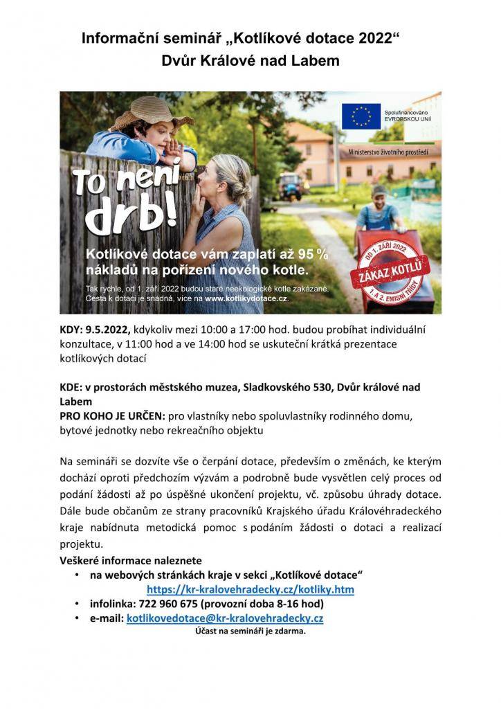 Na semináři se dozvíte vše o čerpání dotace, především o změnách, ke kterým dochází oproti předchozím výzvám a podrobně bude vysvětlen celý proces od podání žádosti až po úspěšné ukončení projektu, vč. způsobu úhrady dotace.